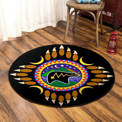 Native American CL070817MDC Round Area Rug