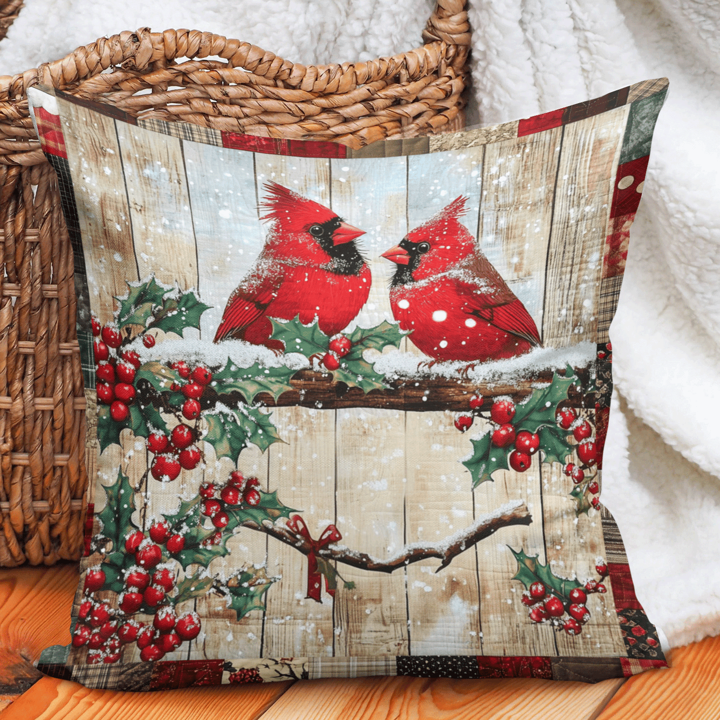 Crimson Wings Quilted Pillow Case NCU0TL1297