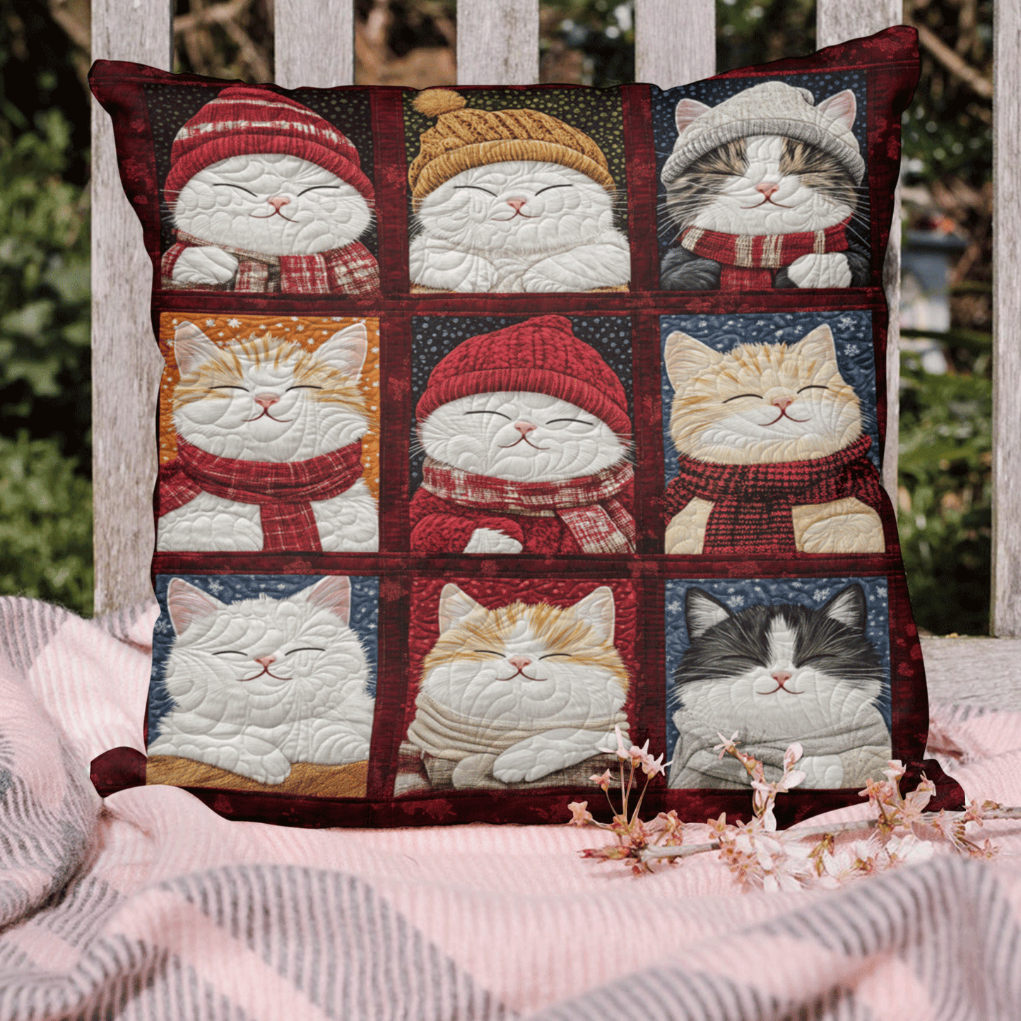 Cuddly Cats Quilted Pillow Case NCU0TL1351