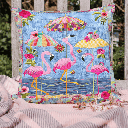 Flamingo Osasis Quilted Pillow Case NCU0TL1143