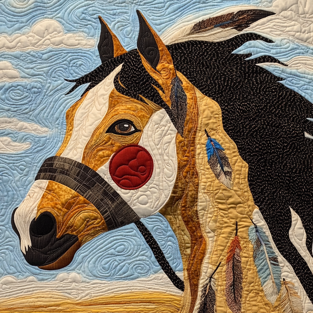 Native Horse TAI041124004 Quilt Blanket