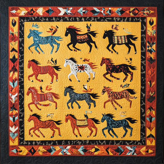 Native Horse TAI061124344 Quilt Blanket