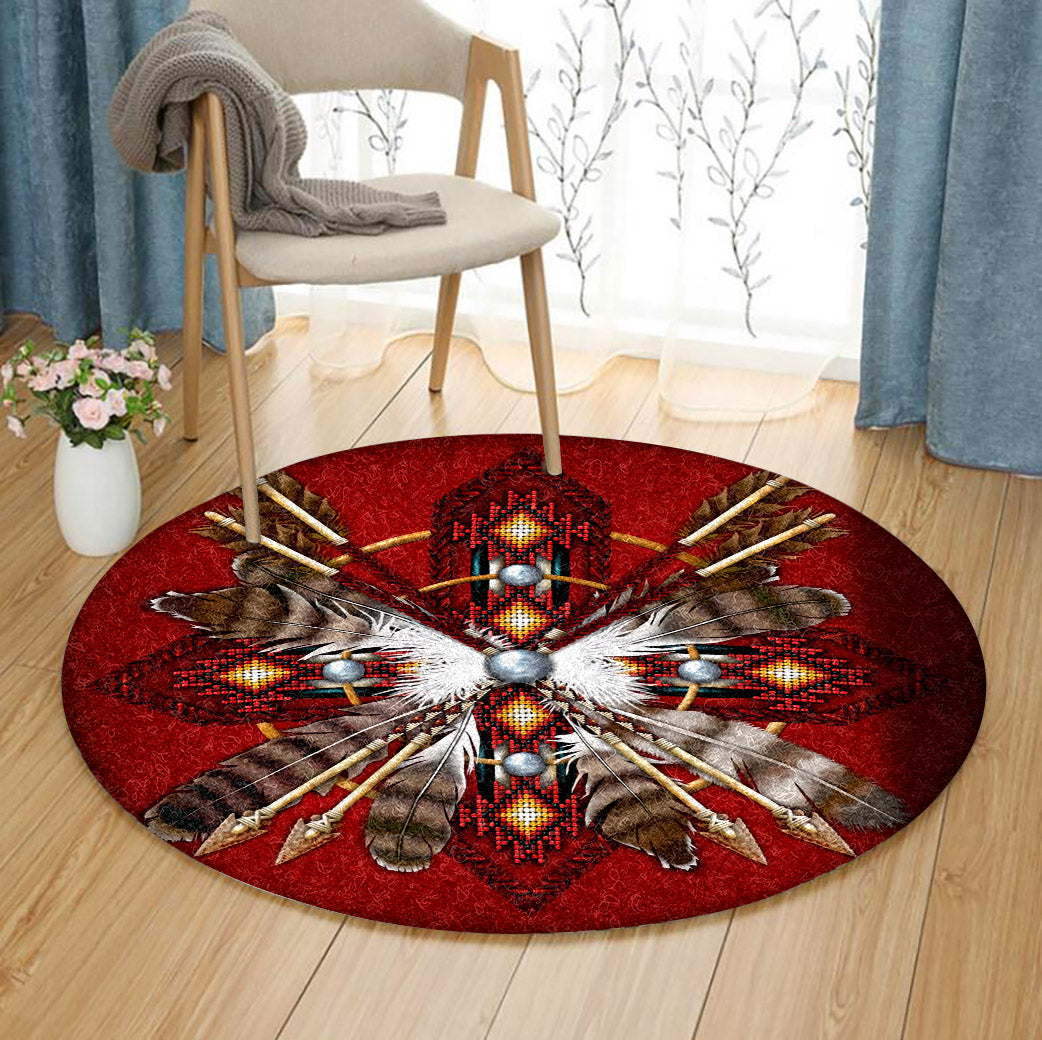 Native America BL240834C Round Area Rug