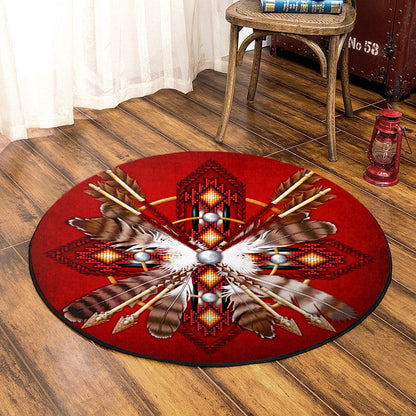 Native America BL240834C Round Area Rug