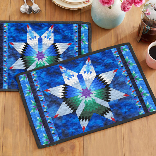 Native American Bird TL260506YPM Quilted Placemats