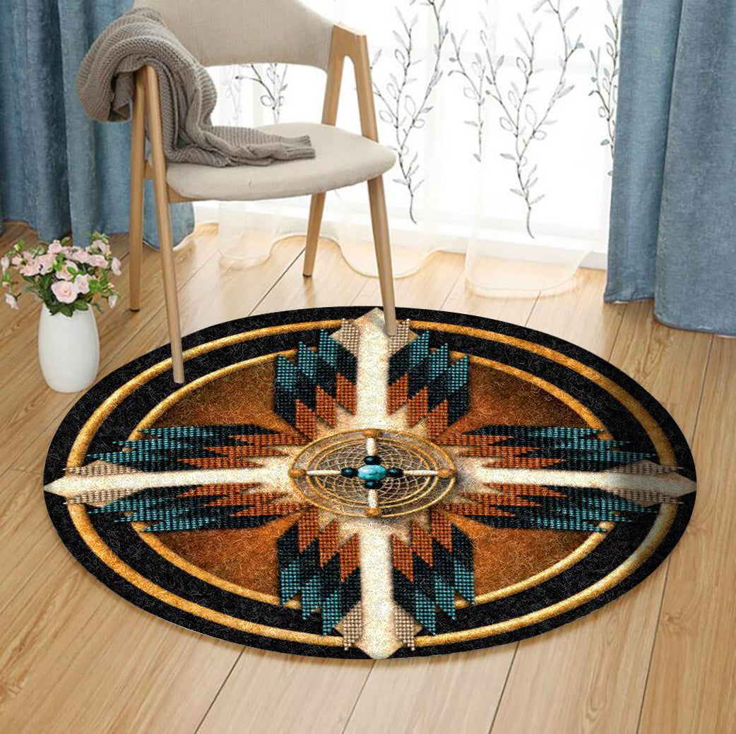 Native American CG190939TM Round Area Rug