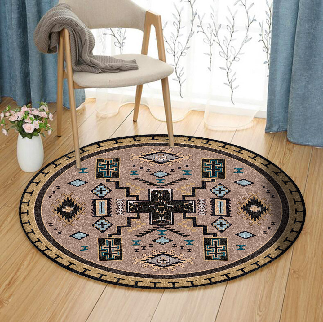 Native American CLA100817 Round Area Rug