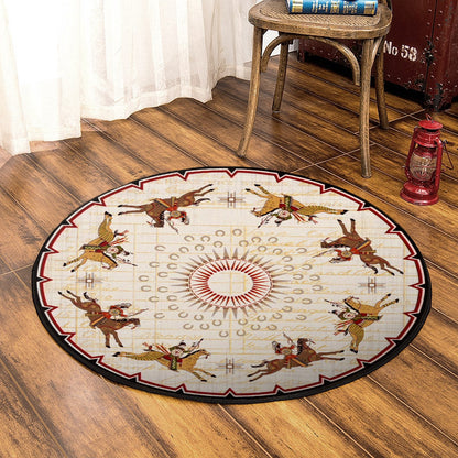 Native American CLA100819 Round Area Rug