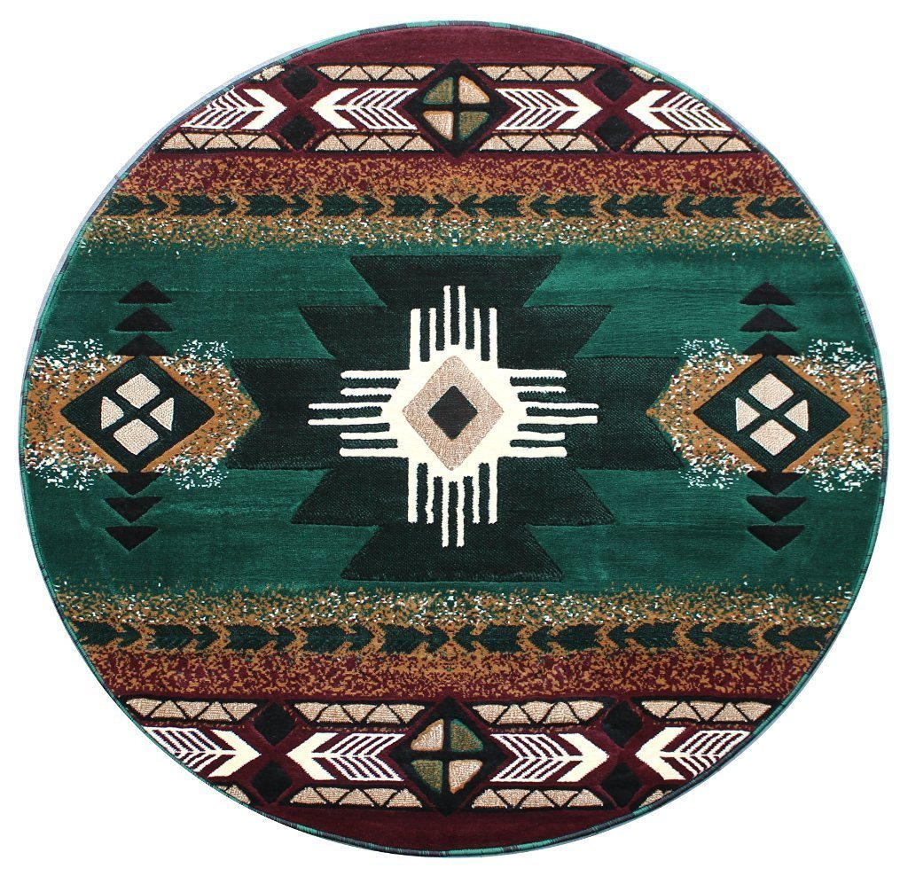 Native American CLM190923TM Round Area Rug