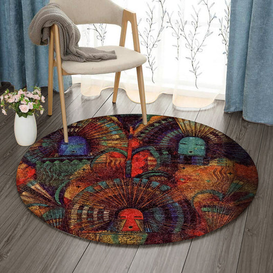 Native American DD0710106RR Round Area Rug