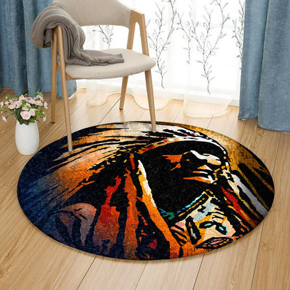 Native American DP190829RR Round Area Rug