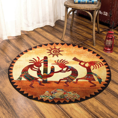 Native American DP200821RR Round Area Rug