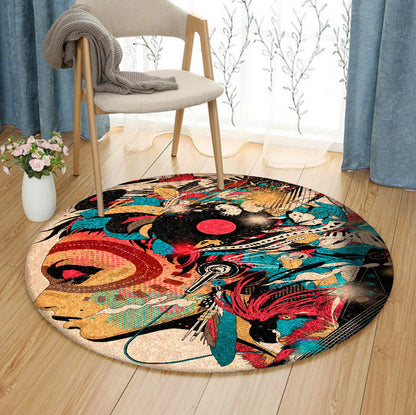 Native American DP240835C Round Area Rug