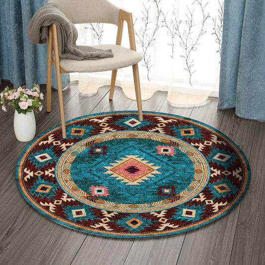 Native American HN250967RR Round Area Rug