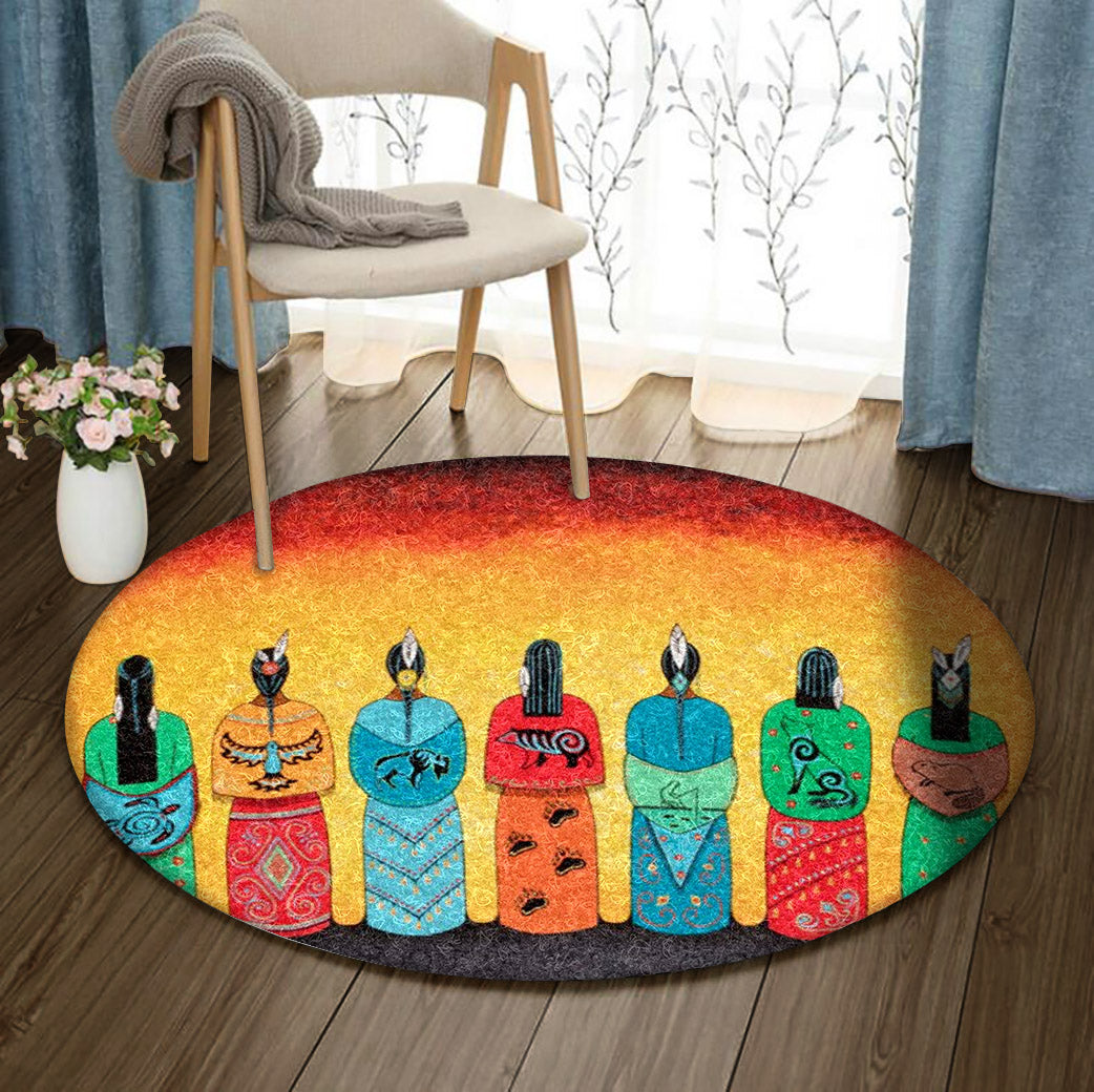 Native American HN2809073RR Round Area Rug