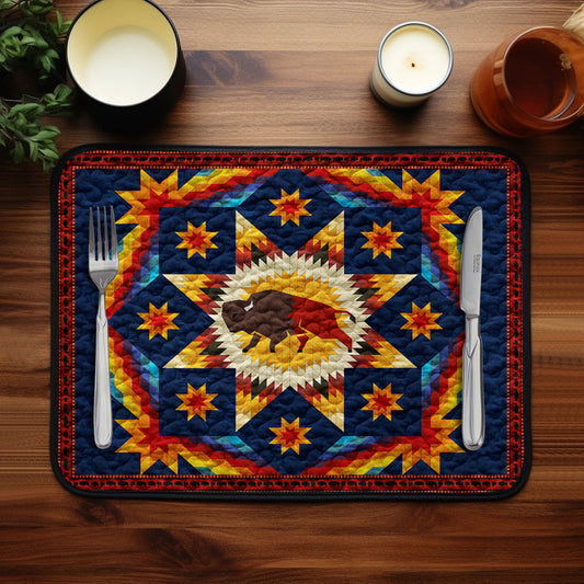 Native American HN24022304BLPM Quilted Placemats