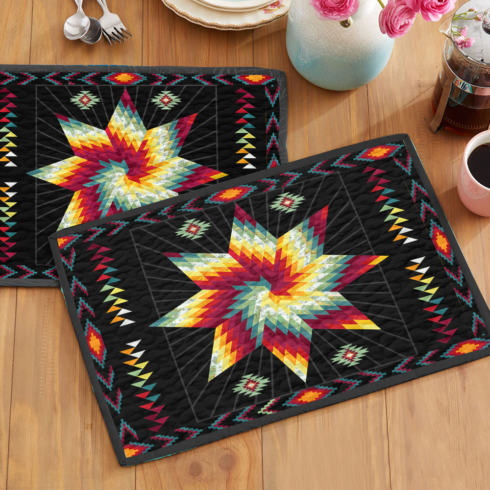 Native American Star JP080401PM Quilted Placemats