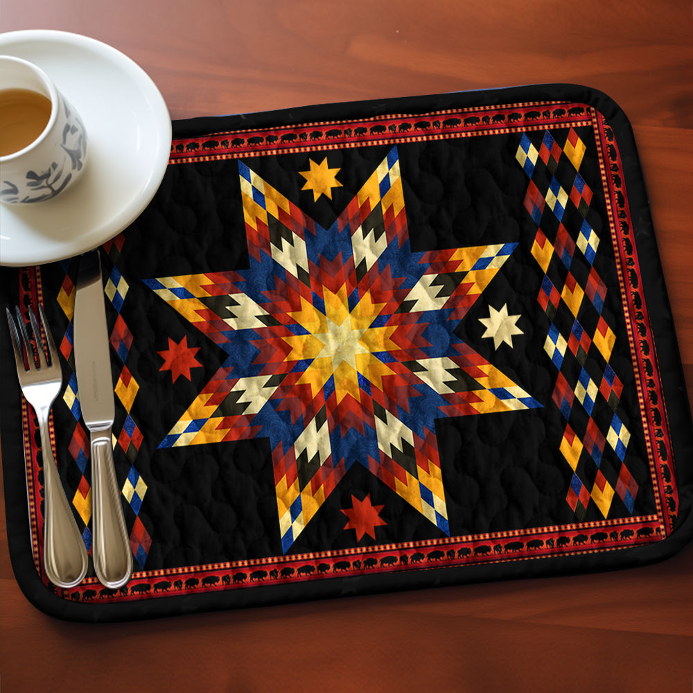 Native American Star HN250506MPM Quilted Placemats