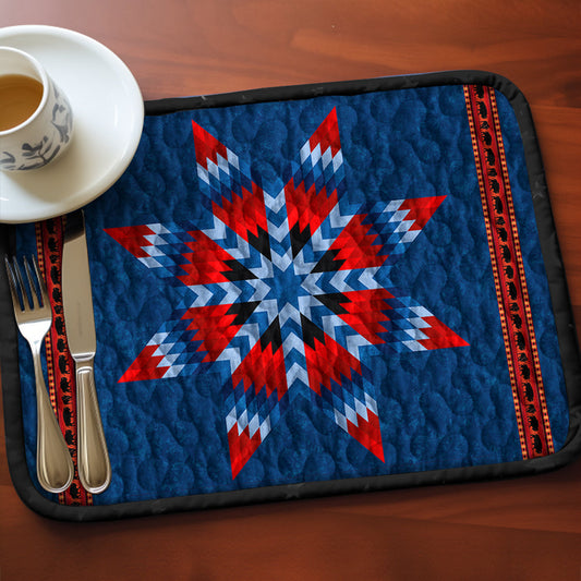 Native American Star HN270502MPM Quilted Placemats