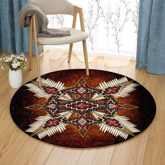 Native American TL240810TM Round Area Rug