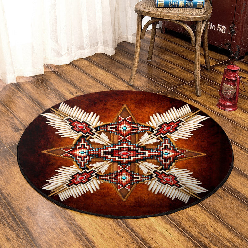 Native American TL240810TM Round Area Rug