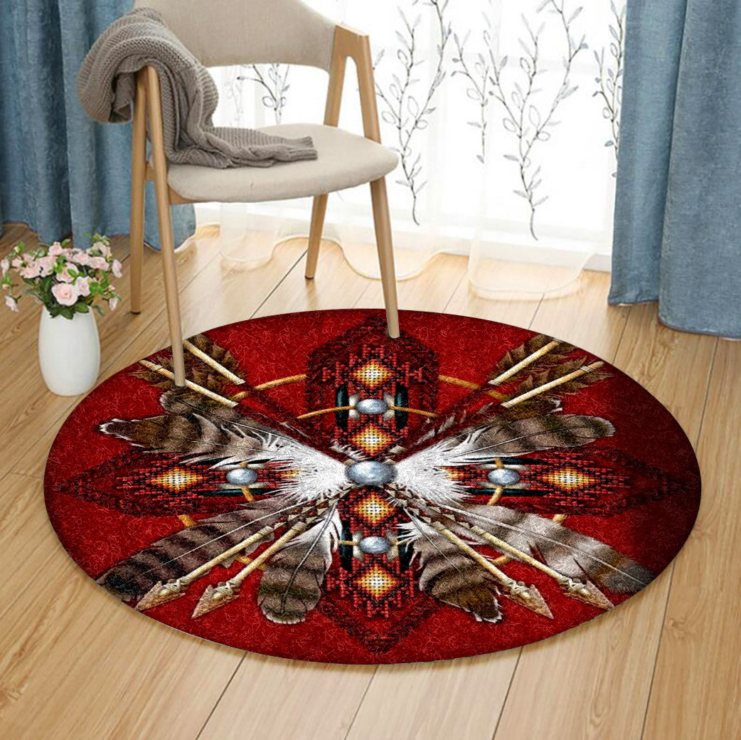 Native American TL240812TM Round Area Rug