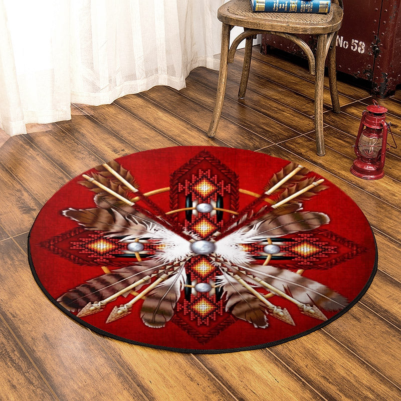 Native American TL240812TM Round Area Rug