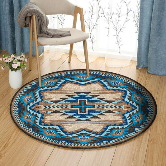 Native American TT040909TM Round Area Rug