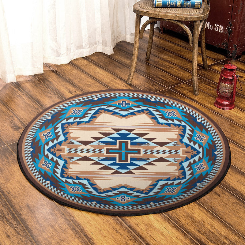 Native American TT040909TM Round Area Rug