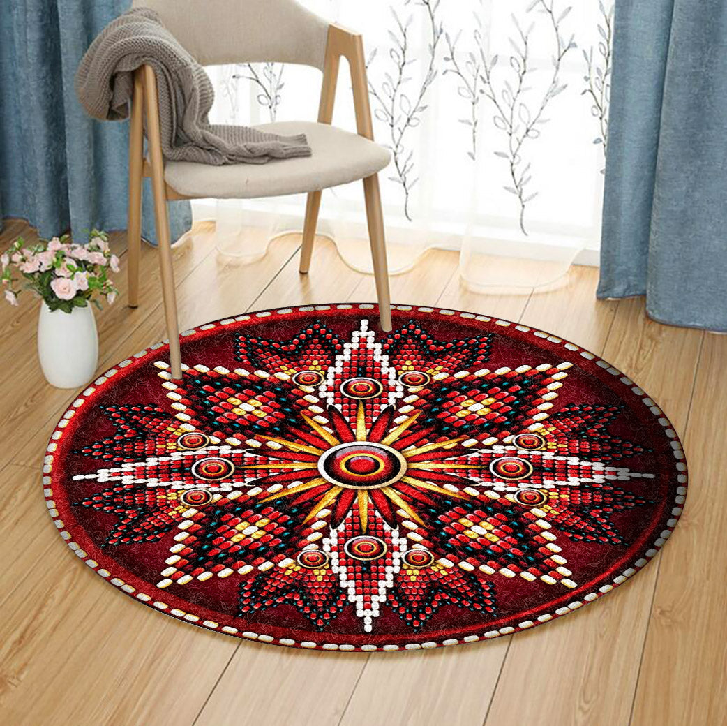 Native American TT250939TM Round Area Rug