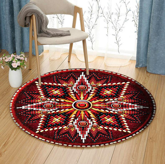 Native American TT250939TM Round Area Rug