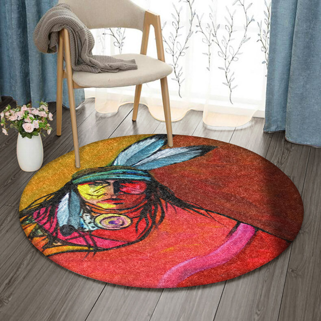 Native American VD1010122RR Round Area Rug