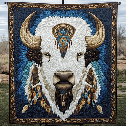 Native Bison Quilted Blanket NCU0DK3519