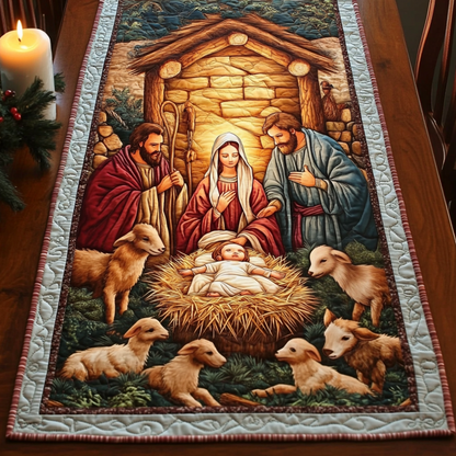 Nativity Grace Quilted Table Runner NCU0VH299