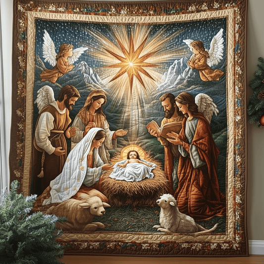 Nativity Story Quilted Blanket NCU0TH1976