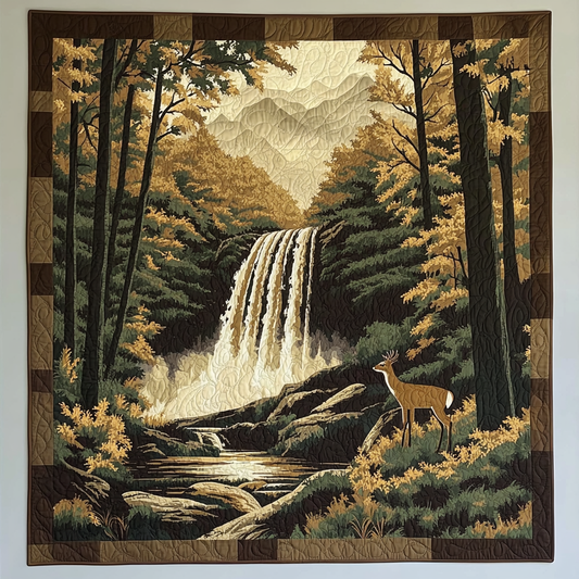 Nature Cascade Art Quilt Hanging NCU0TL988