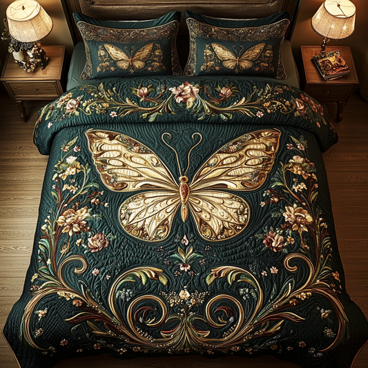 Nature Dancer 3-Piece Quilted Bedding Set NCU0DK2873