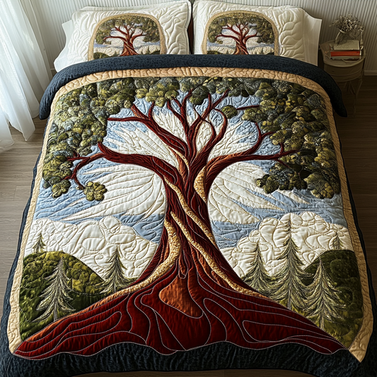 Nature Embrace Quilted Bedding Set NCU0DV2178