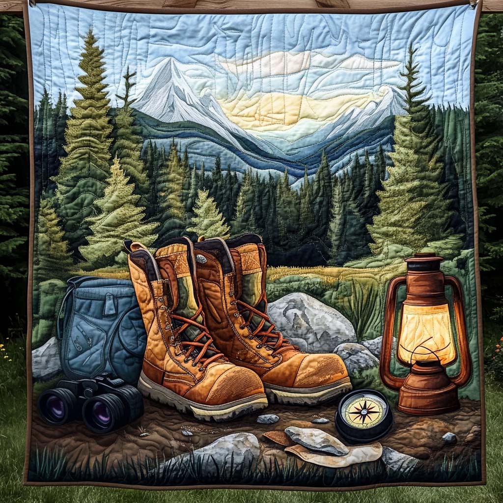 Nature Footsteps Quilted Blanket NCU0NT1171