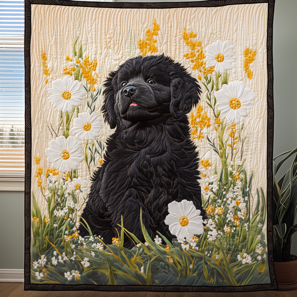 Newfie Paws Quilted Blanket NCU0DV2596