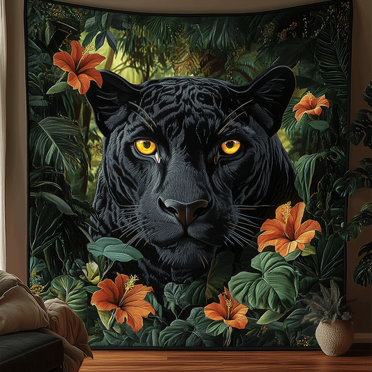 Nightfall Panther Quilted Blanket NCU0TH2367