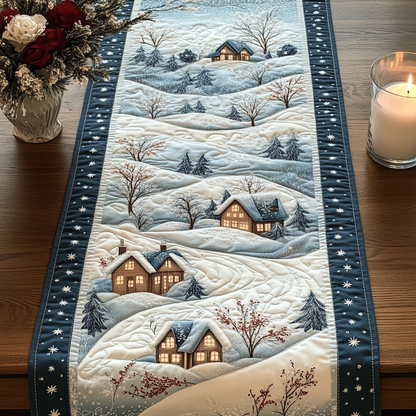 Nightfall Pines Quilted Table Runner NCU0DV1955