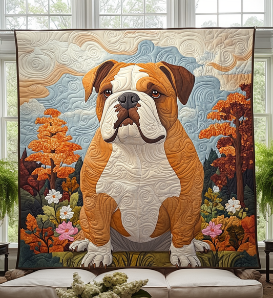 Noble Bulldog Guardian Quilted Blanket NCU0DV1471