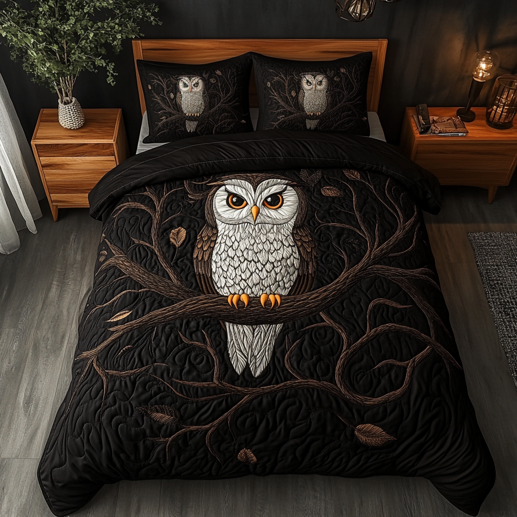 Juego de cama acolchado de 3 piezas Nocturnal Majesty NCU0DK3617