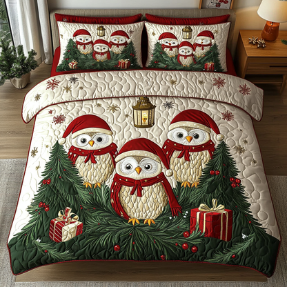 Nocturnal Noel 3-Piece Quilted Bedding Set NCU0DK2830