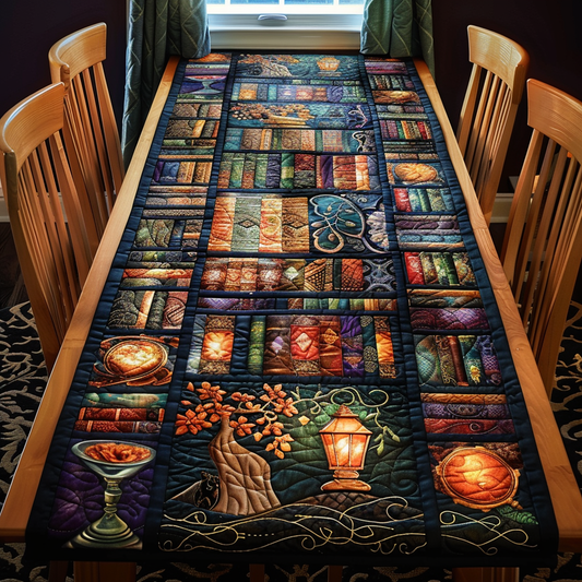 Novel Delights Quilted Table Runner NCU0TH538