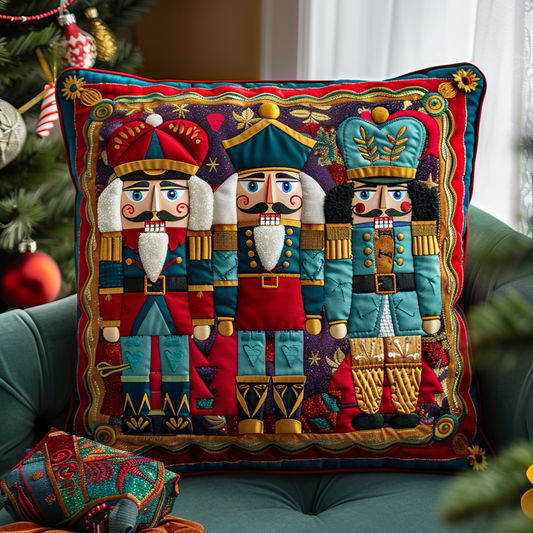 Nutcracker Parade Quilted Pillow Case NCU0DV233