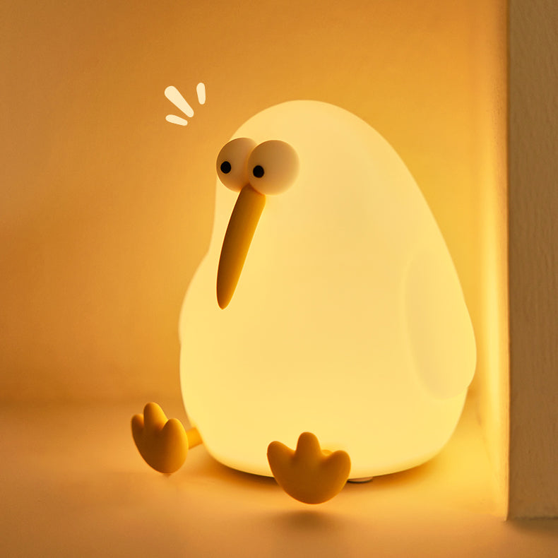 Squishy Silicone Kiwi LED Night Light - Perfect Gift for Kids and Girls