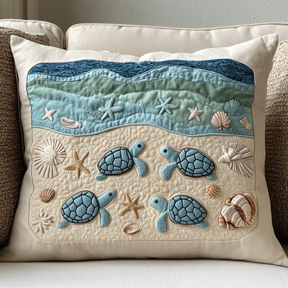 Ocean Waves Quilted Bedding Pillow Case NCU0NT2207