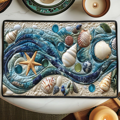 Ocean Waves Quilted Placemat NCU0PT3051